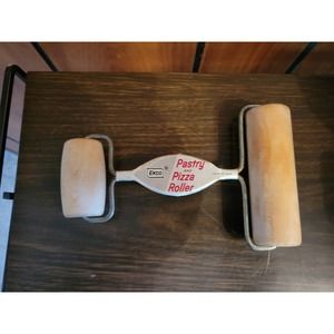 Ekco Pastry and Pizza Roller - Wood, USA